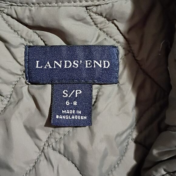 Lands' End 3-in-1 Women's s (6/8) Winter Jacket (Squall?) Hidden Hood Black - Picture 4 of 16